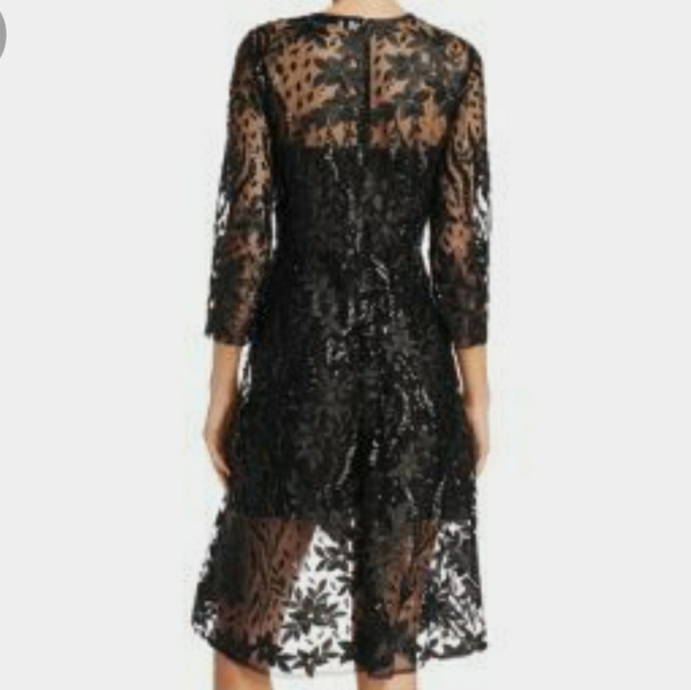 Nanette Leopore Embellished Hi Low dress